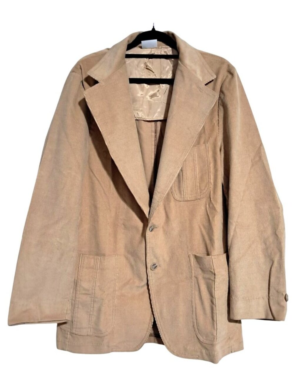 Vintage Kings Road Corduroy Blazer Jacket Mens Size 40 By Sears Tan Vintage West